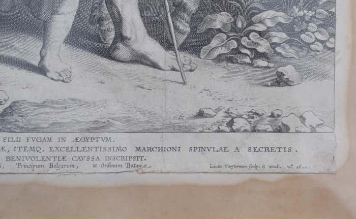 The Flight Into Egypt 17th Century Engraving After Rubens By Lucas Vorsterman 1620 photo vinterior
