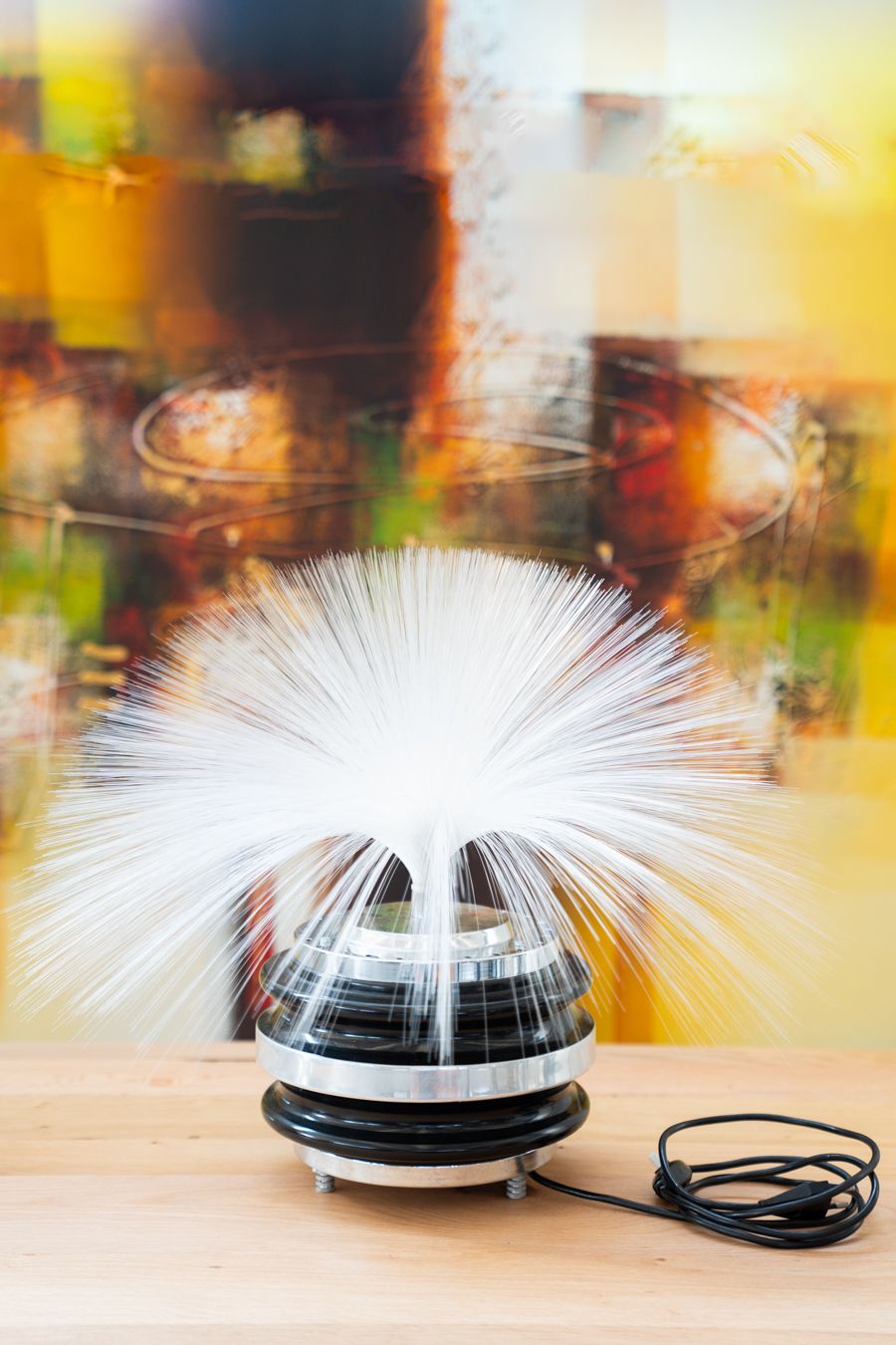 Swivel Fiber Optic Table Lamp From The 70s photo Lighting
