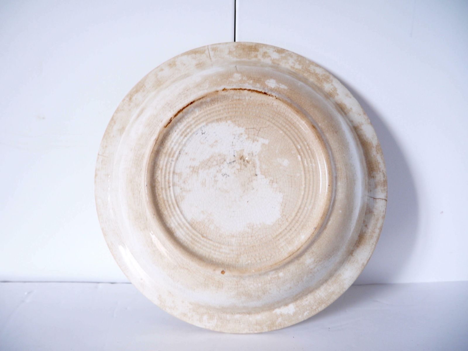 French Antique White Ironstone Basin, Sarreguemines Digoin, Large Serving Bowl, Shabby Chic, Jeanne D'arc Living photo furniture