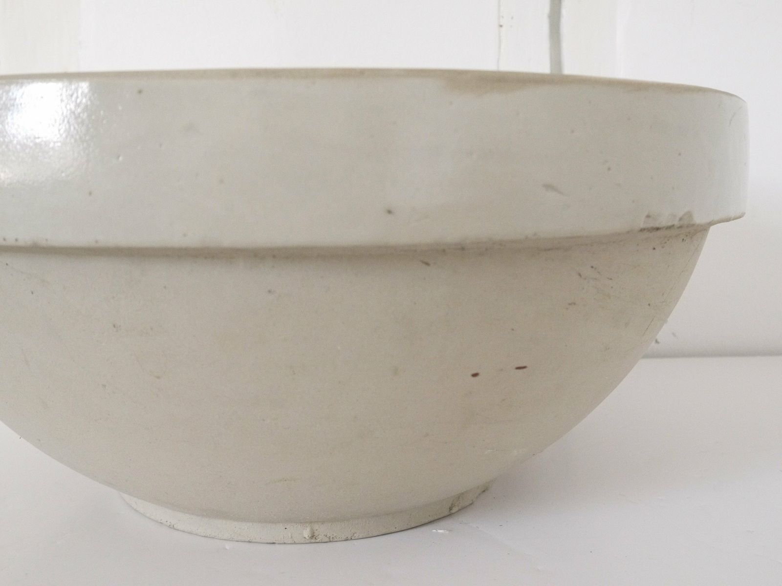 French Mixing Bowl Extra Large Mixing Bowl, Primitive Pottery Kitchen Jatte, Tian French Farmhouse Stoneware photo vinterior