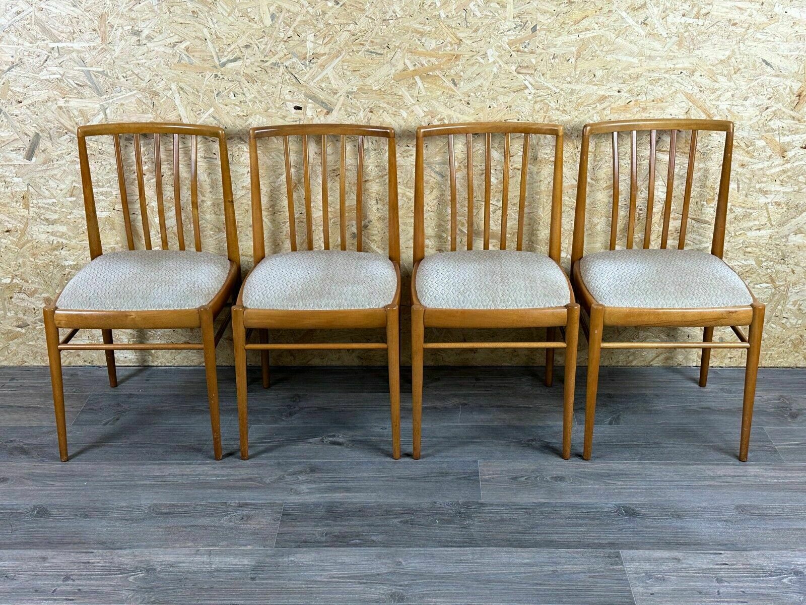 4x 60s 70s Dining Chair Dining Chair Mid Century Danish Modern Design photo furniture