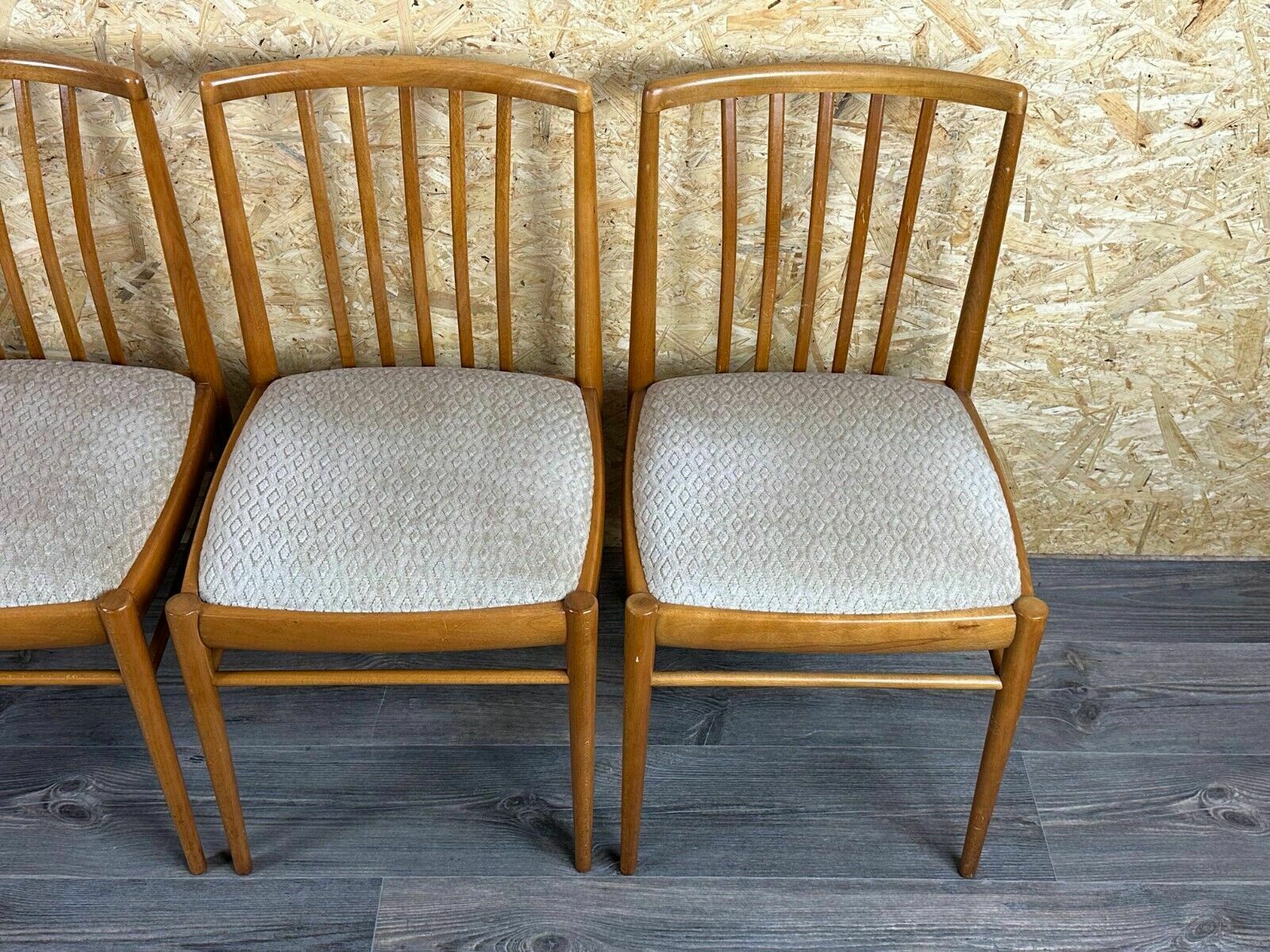 4x 60s 70s Dining Chair Dining Chair Mid Century Danish Modern Design photo 513.0