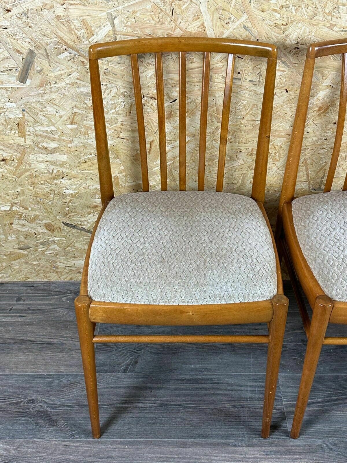 4x 60s 70s Dining Chair Dining Chair Mid Century Danish Modern Design photo vinterior