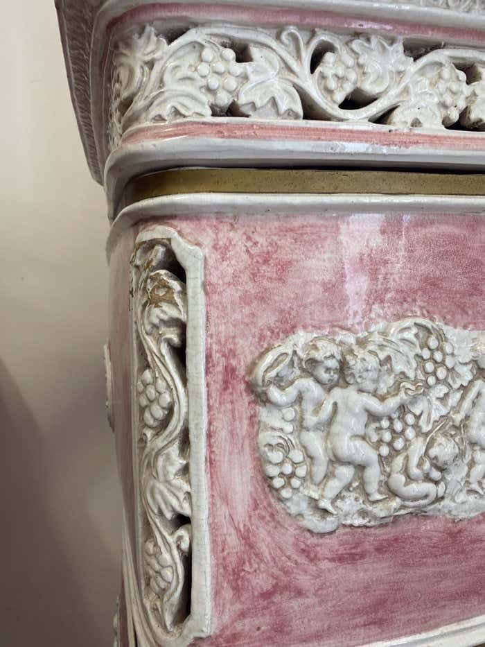 Majolica Pink Stove From Florence photo buy
