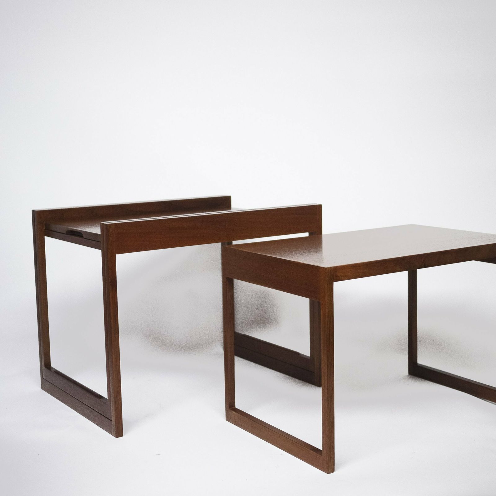 photo furniture Danish Teak Stacking Nest Of Tables By Illum Wikkelso For Cfc Silkeborg, 1960s