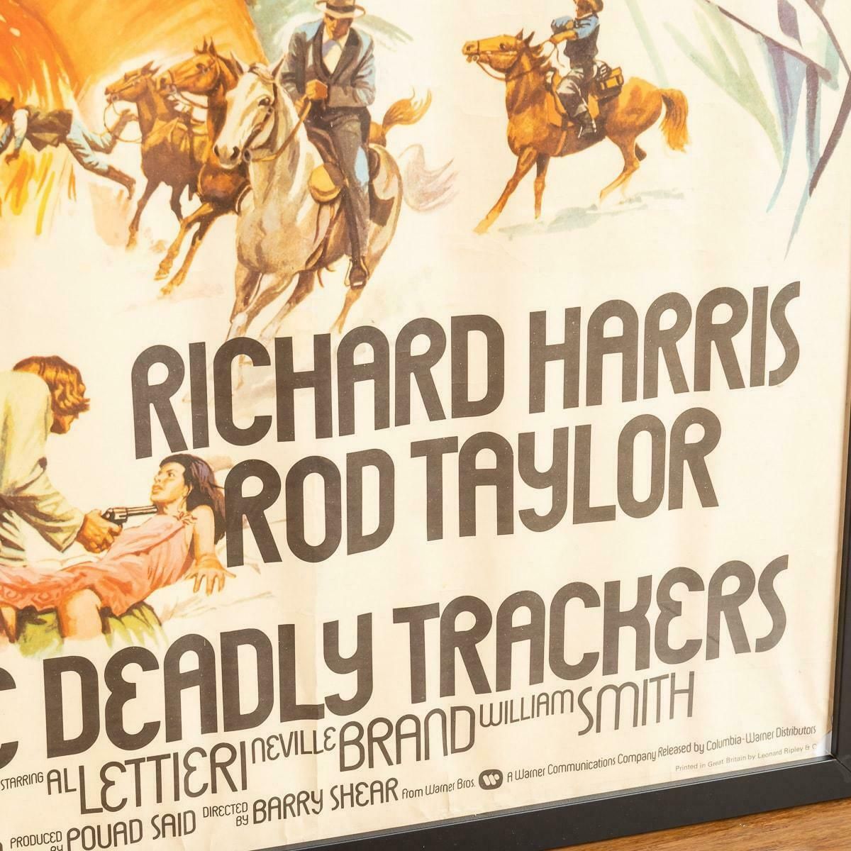 photo furniture Original British Quad Black Belt Jones / Deadly Trackers Movie Poster, C.1973