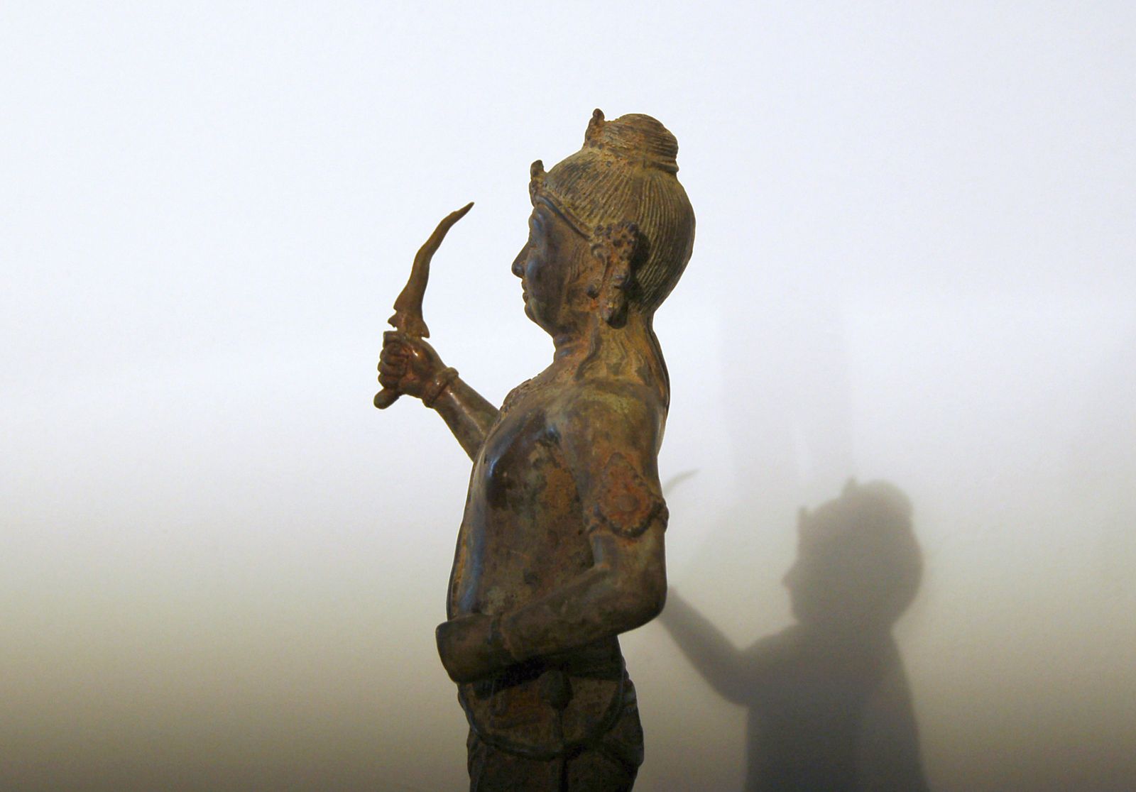 Bronze Sculpture   Ayutthaya Thai Warrior   15th / 16th Century photo vintage