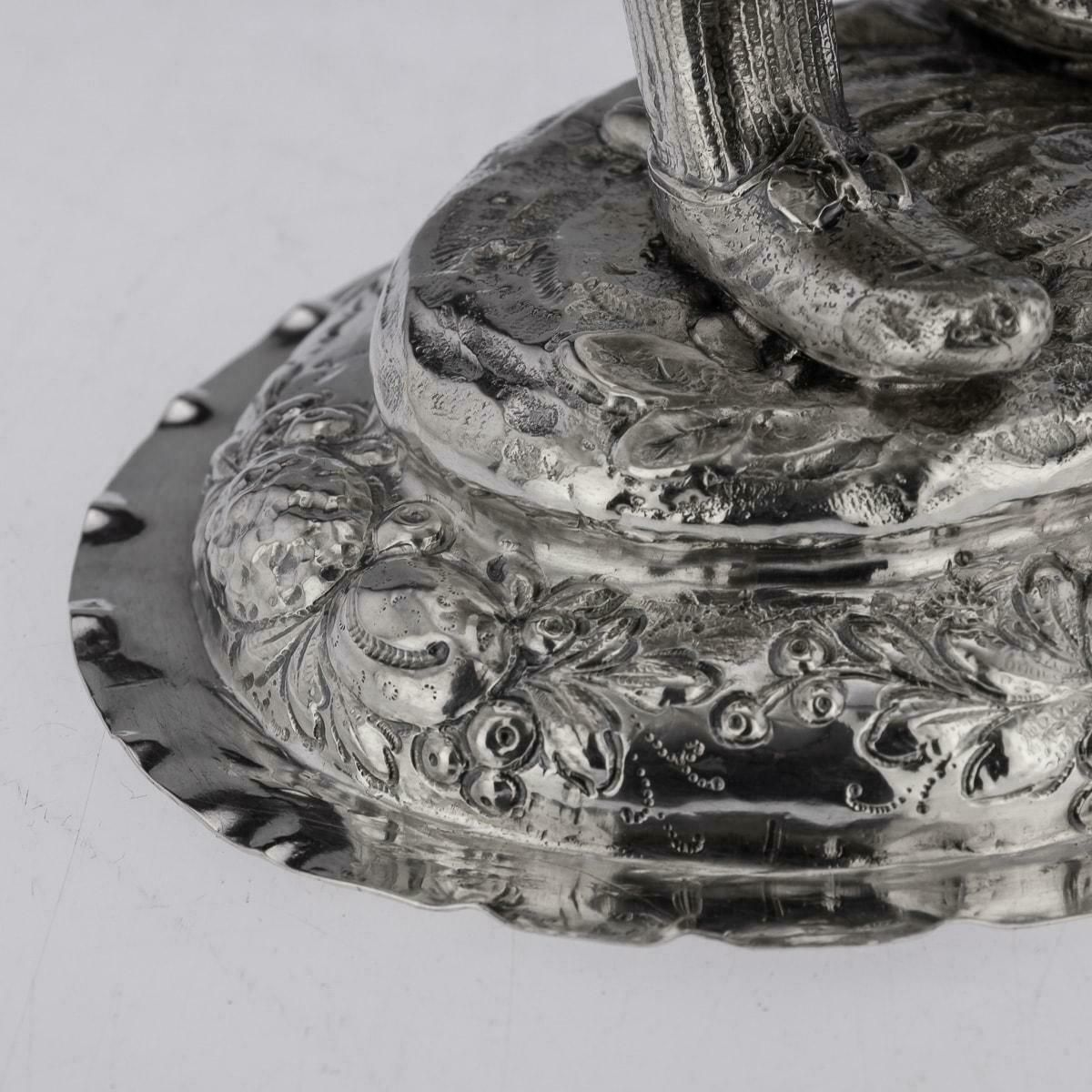 19th Century German Solid Silver Figure Of A Fruit Seller, C.1880 photo furniture