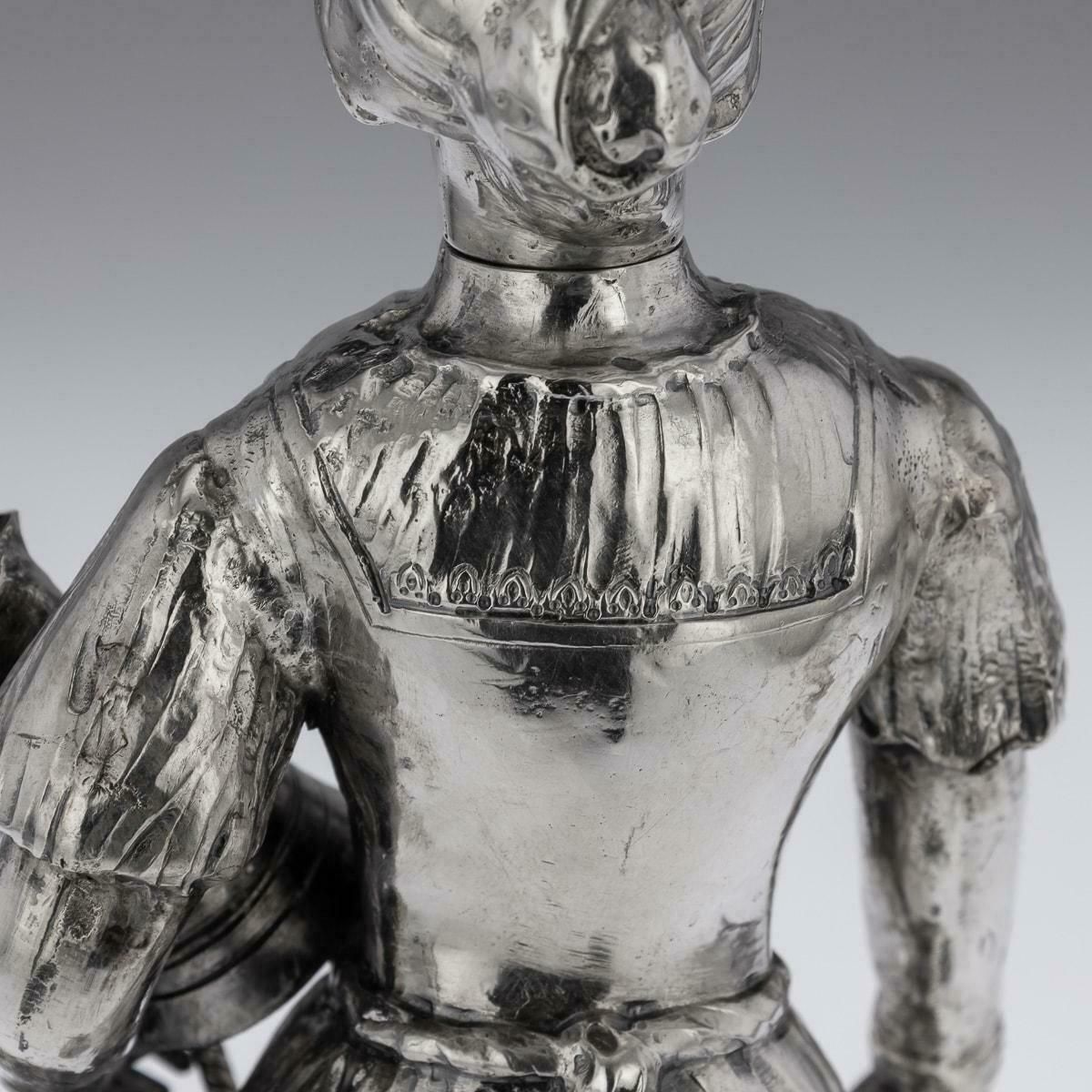 19th Century German Solid Silver Figure Of A Fruit Seller, C.1880 photo 1995.0