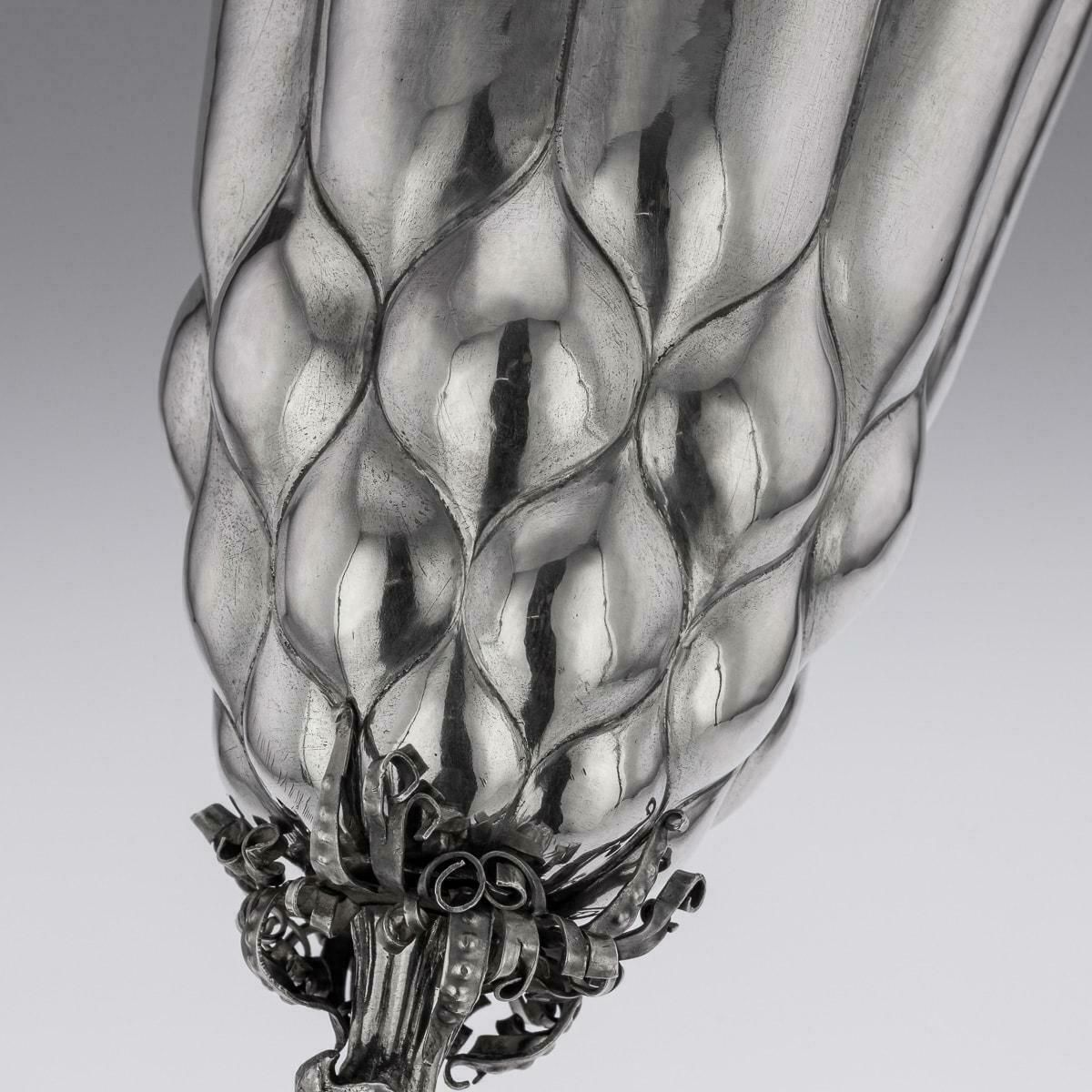 Home Decor 19th Century German Solid Silver Cup, Neresheimer & Sohne, C.1890 photo