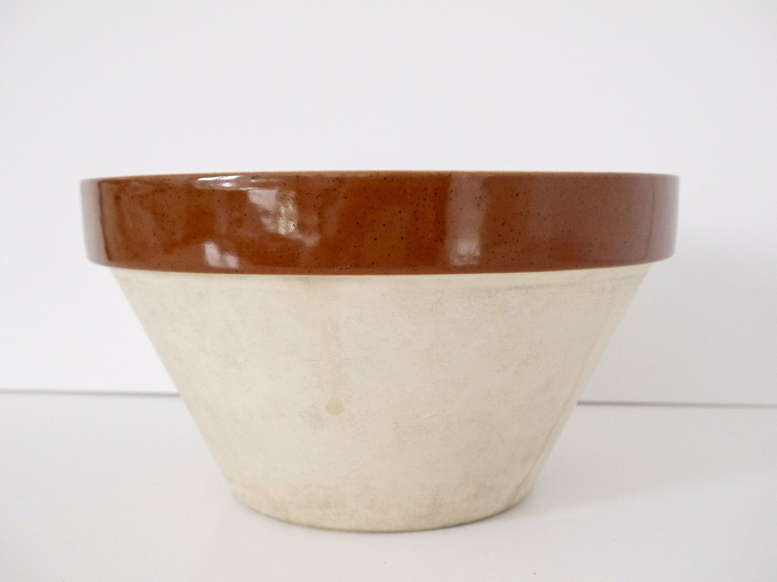 Frenchterracotta Mixing Bowl Rustic French Dairy Bowl Primitive Pottery Farmhouse Display Bowl photo 215.0
