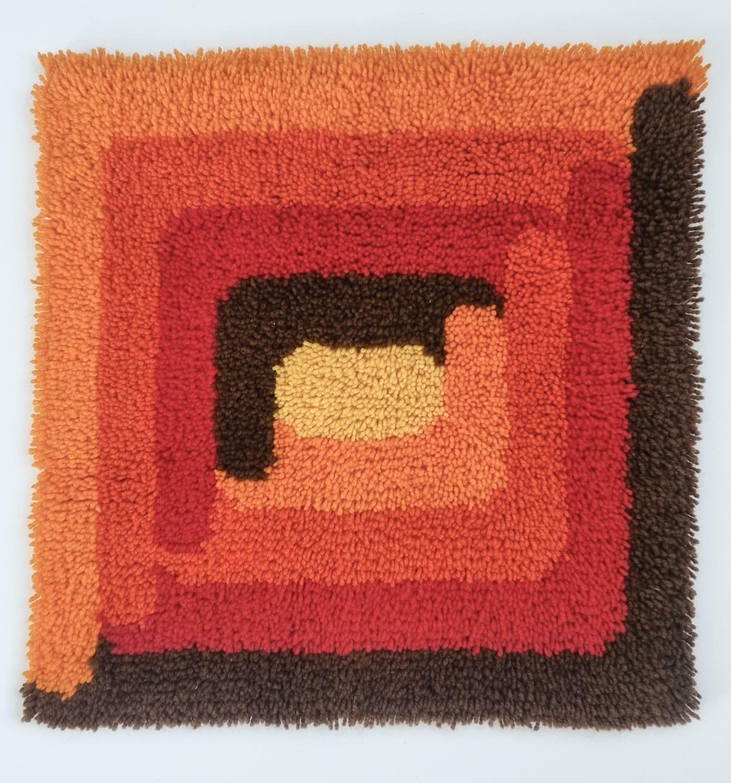 Rare Midcentury Wall Tapestry, Ege Rya Style, Denmark, 1970s photo for sale