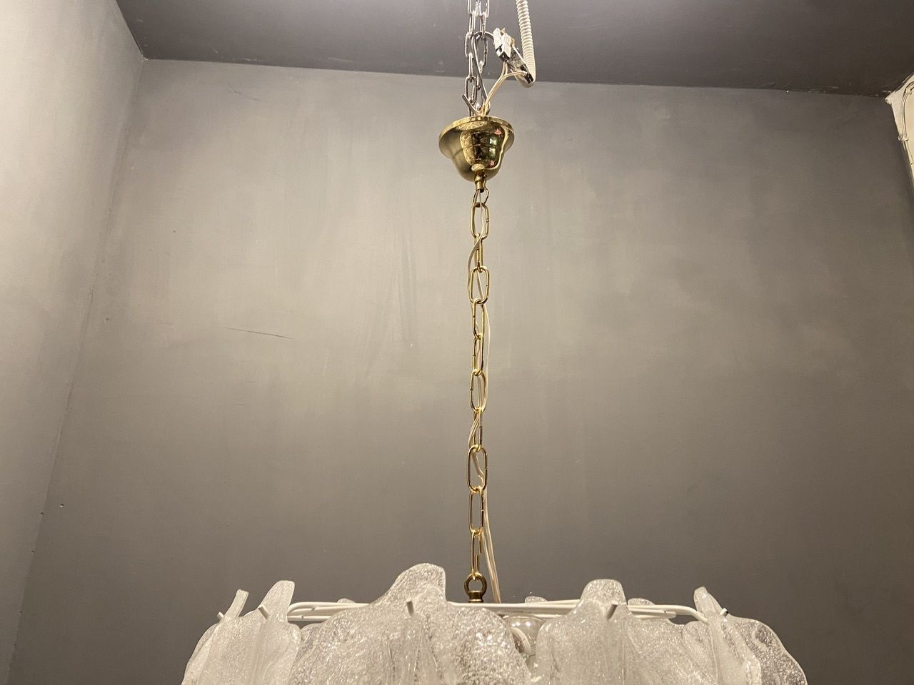 Italian Murano Glass Chandelier 1970’s photo furniture