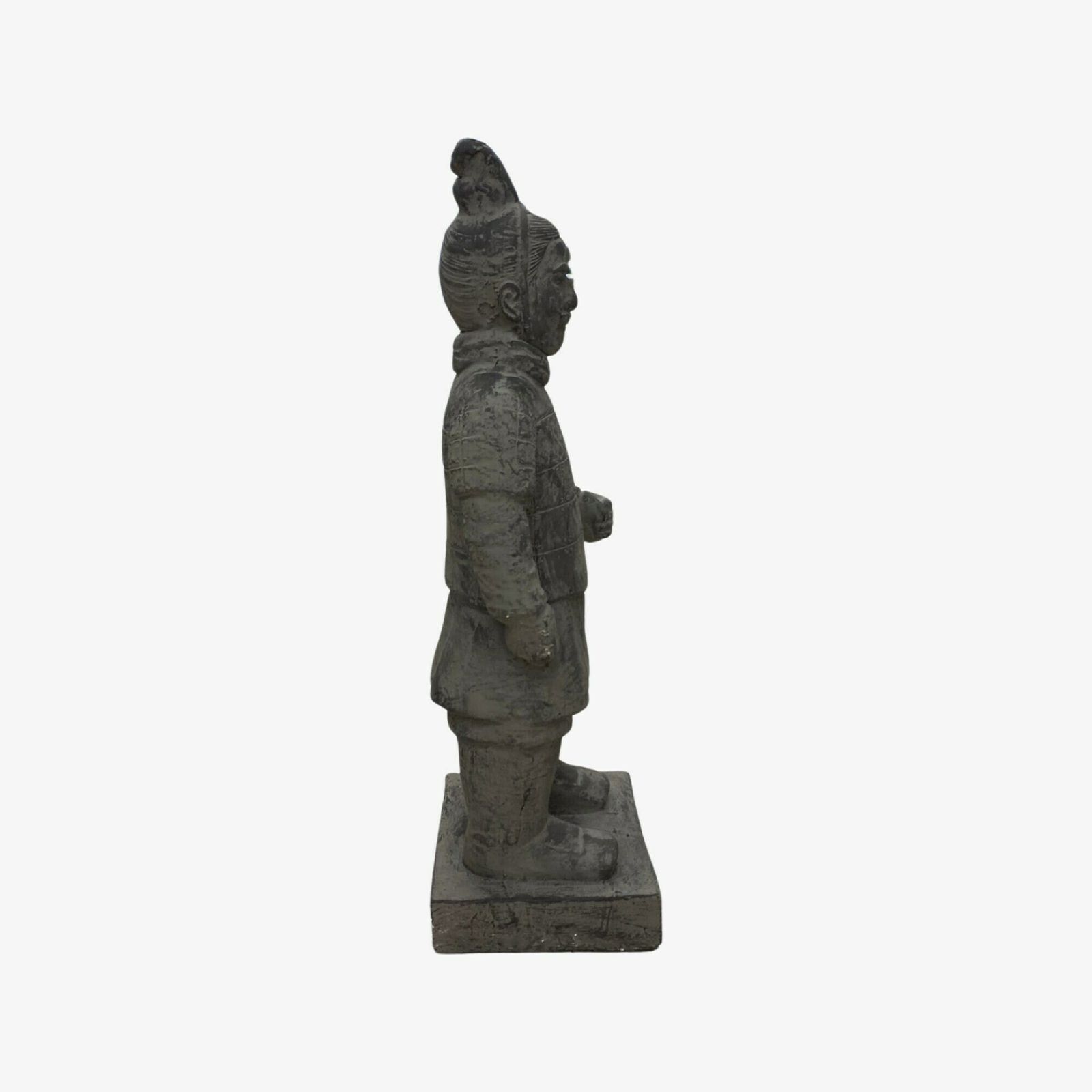 Chinese Warrior Statue Infantryman Vintage Chinese Terracotta Army Warrior | Made From Lightweight Clay photo vintage