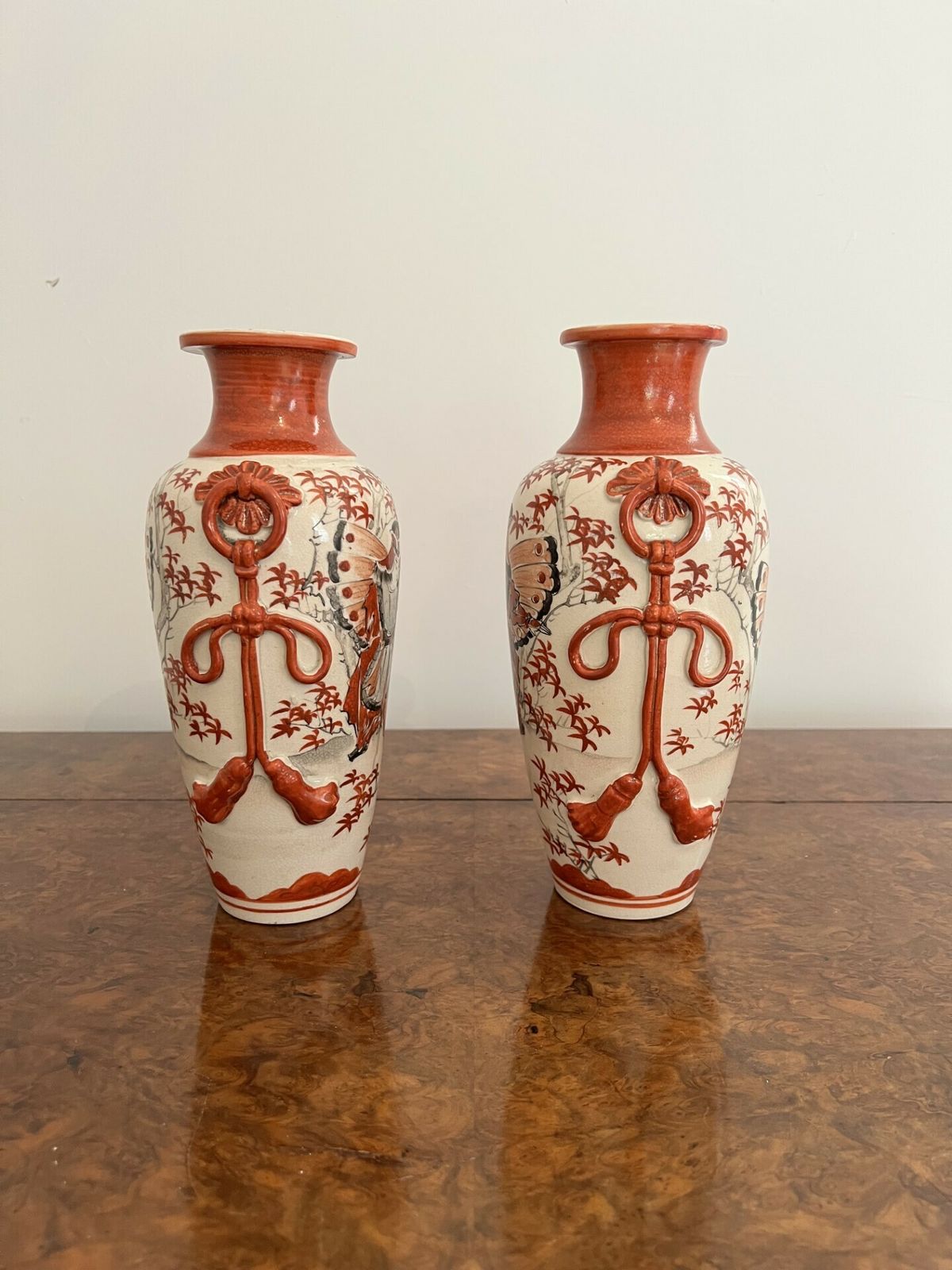 Quality Pair Of Antique Satsuma Vases photo furniture