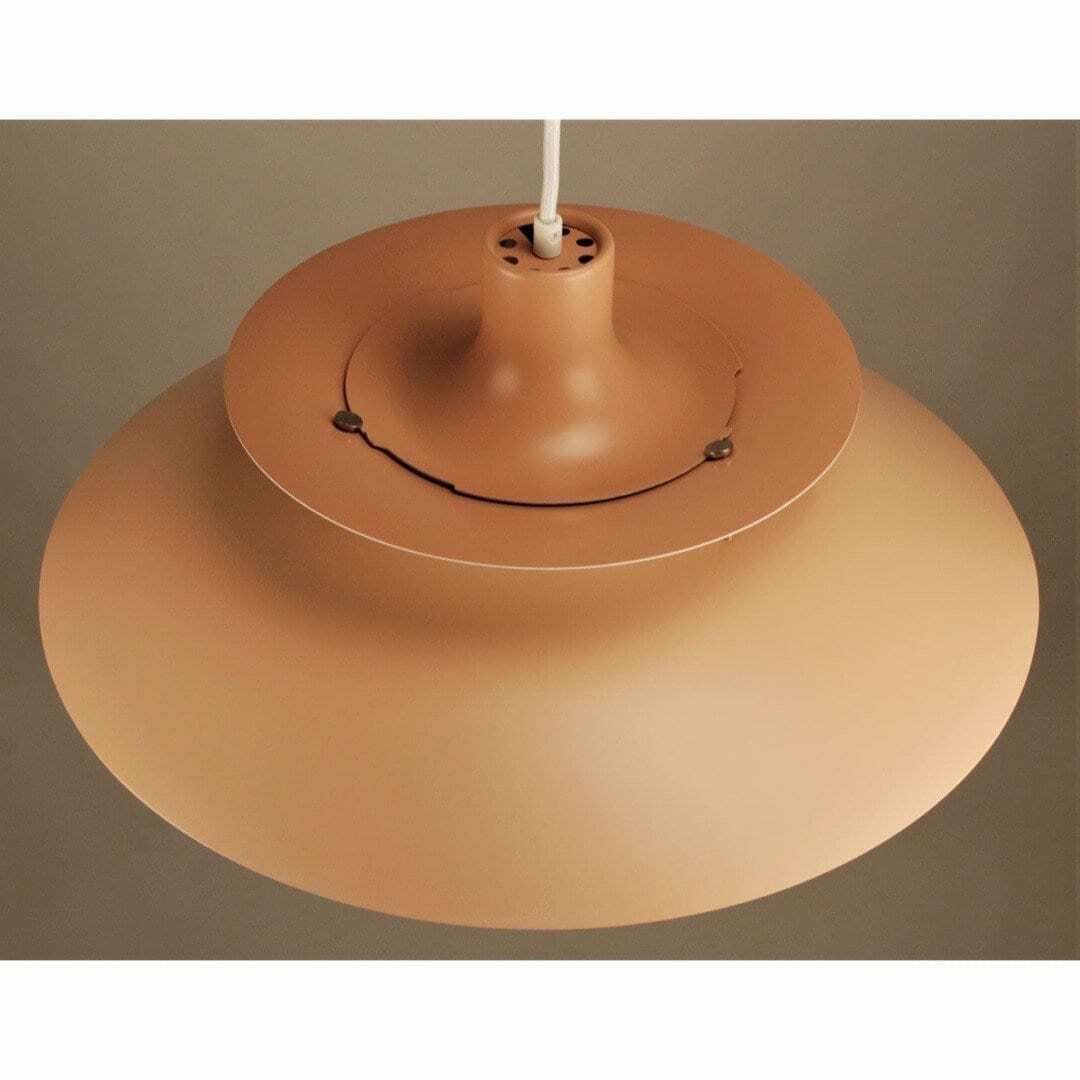 Sandy Beige Vintage Ph5 Lamp | Design By Poul Henningsen | Produced By Louis Poulsen In The Mid Century photo for sale
