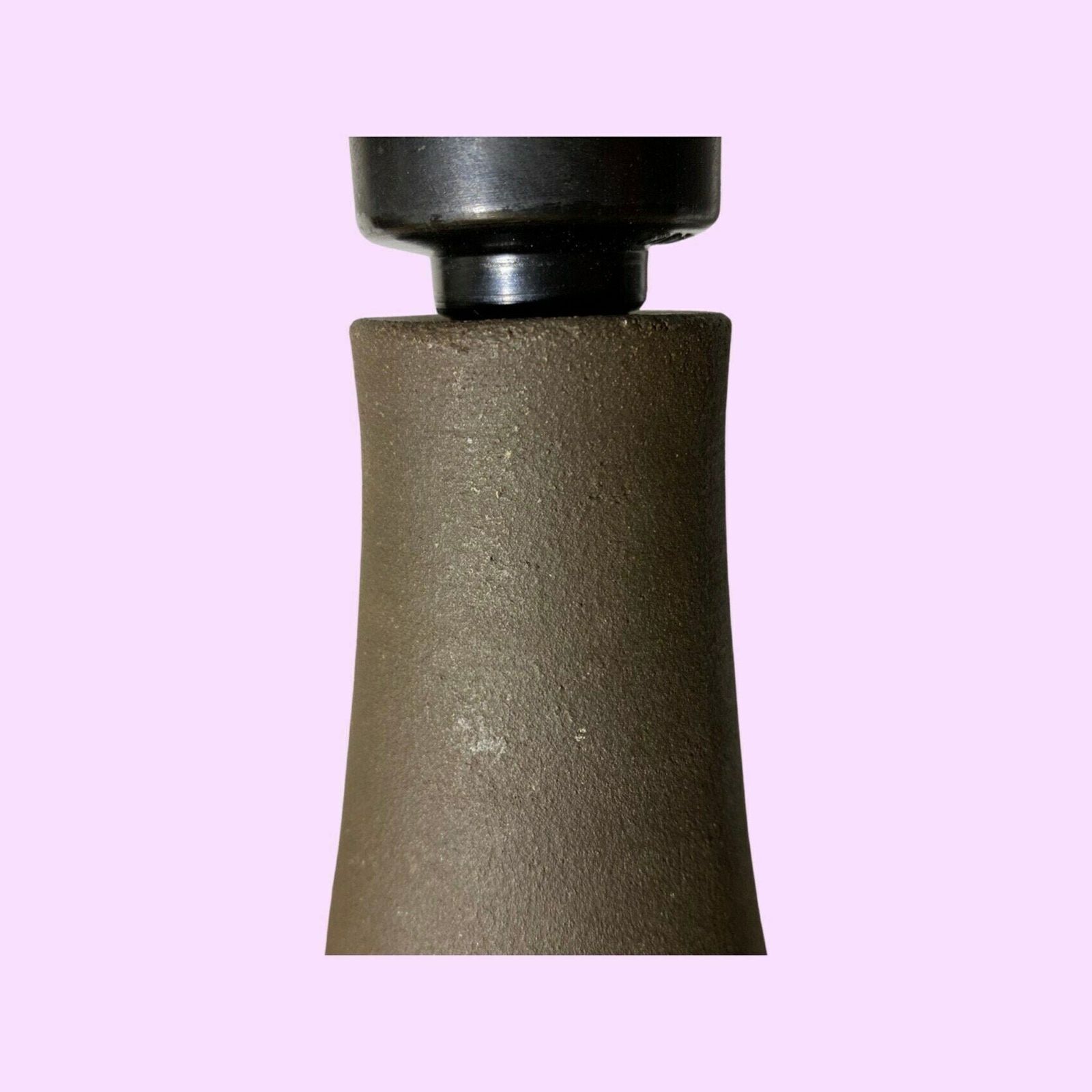 Handmade Vintage Ceramic Table Lamp   Handmade By Margot In Denmark, Mid Century Ceramic Pottery Desk Lamp   Scandinavian Ceramic Lighting photo for sale