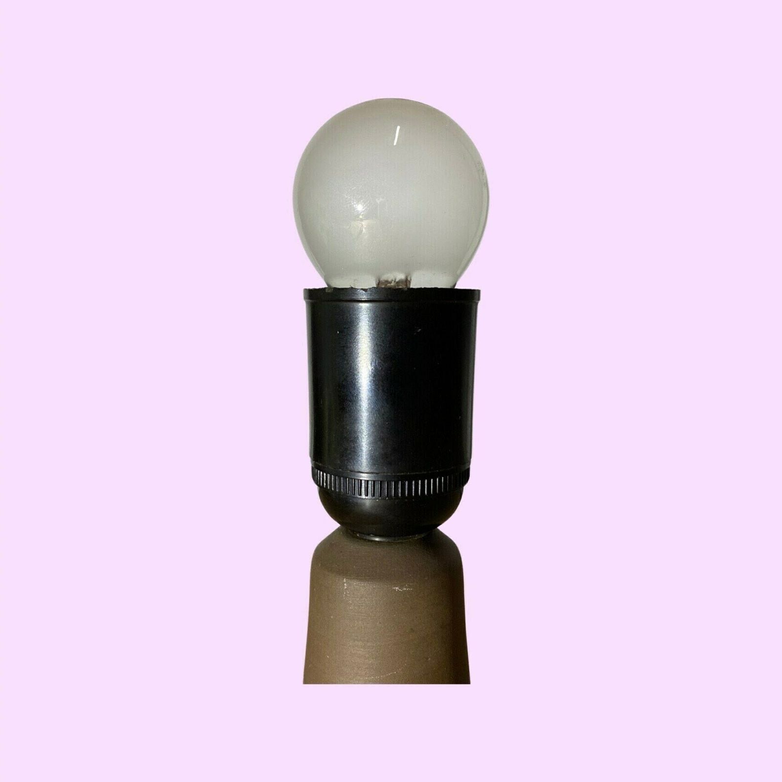 60s Danish Vintage Desk Light   Mid Century Scandinavian Table Lamp   Brown Ceramic Pottery Lamp Made In Denmark | Ceramic Vintage Lighting photo Lighting
