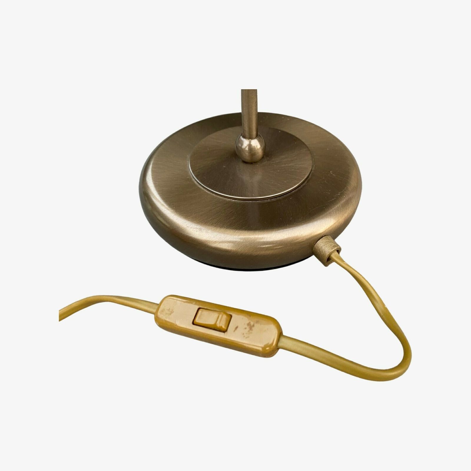Alabaster Glass & Brass Metal Base   Mid Century Vintage Designer Lighting Made In Belgium By Massive Lighting | Unique Albast Glass Design photo Lighting