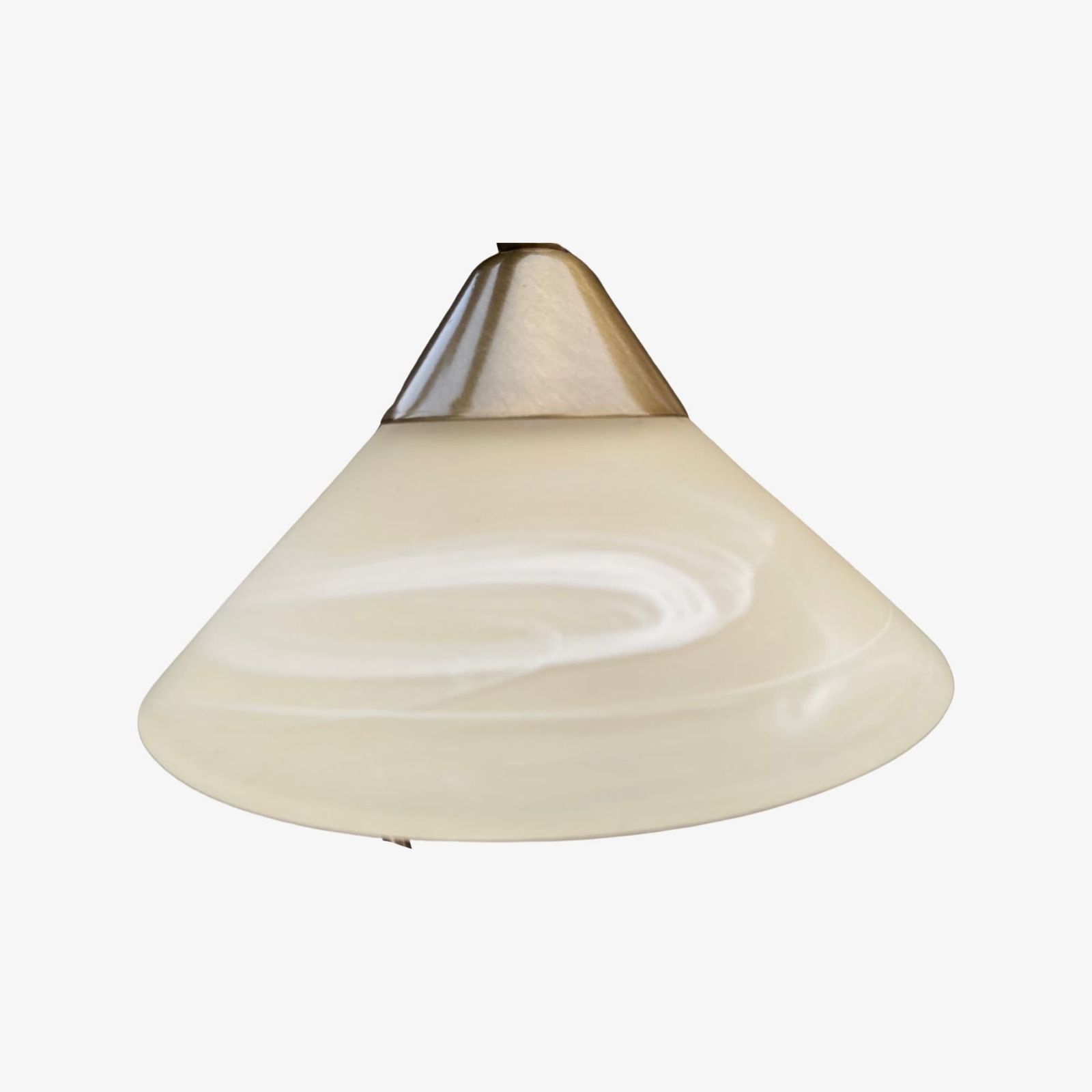 Alabaster Glass & Brass Metal Base   Mid Century Vintage Designer Lighting Made In Belgium By Massive Lighting | Unique Albast Glass Design photo vinterior