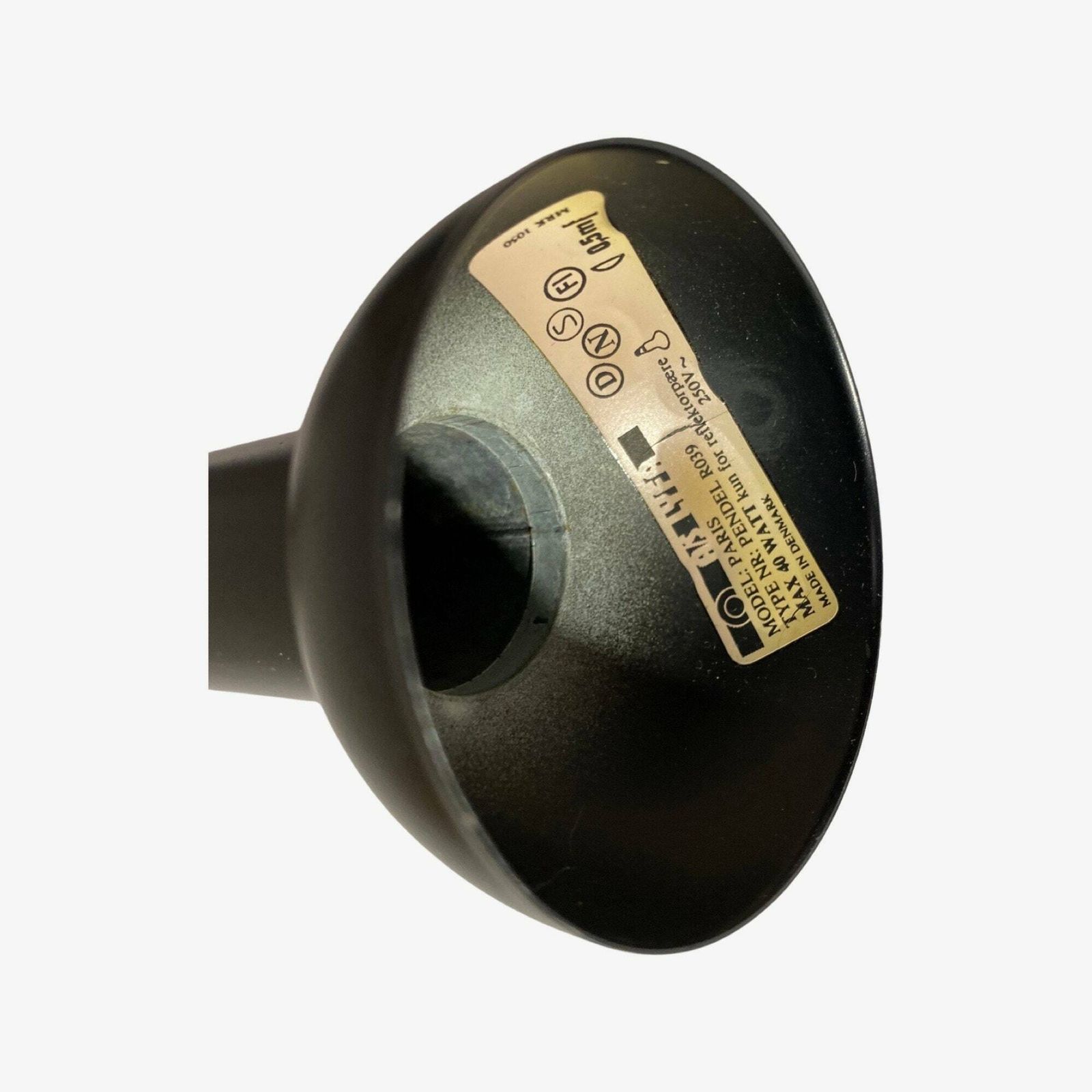 Set Of 3 Black Pendants From The Danish Company Lyfa Model Paris Made In The 1980s | Danish Mid Century Modern Design | Srt Of 3 Pendants photo for sale