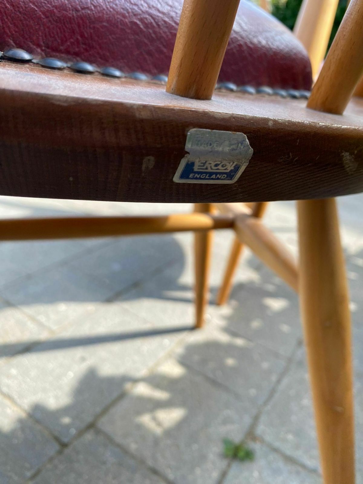 Vintage Moustache Chairs By L. Ercolani For Ercol, 1960, Pair Of Two Blue Label, Studded Cushion Based. photo Furniture