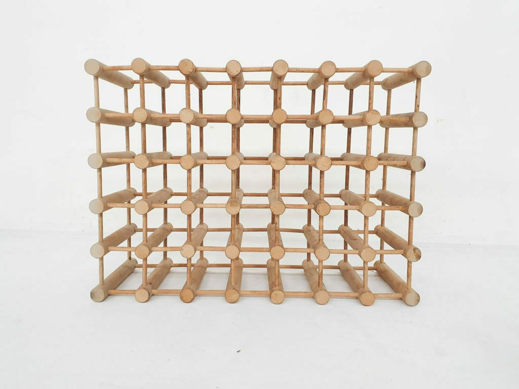 Teakhouten Wijnrek Van Richard Nissen Voor Langaa Denmark, Deens Design Ca. Jaren 1960 photo vinterior