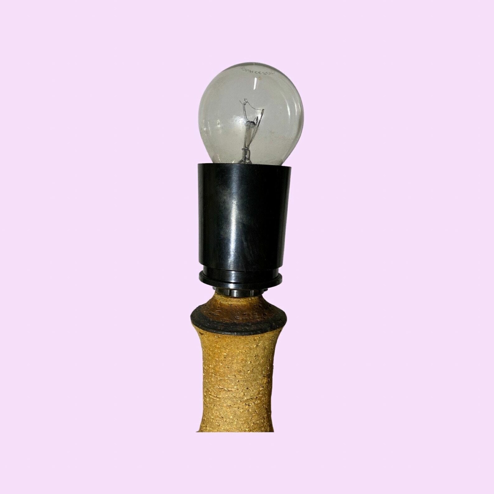 Handmade Vintage Axella Lamp | Danish Design Handmade In The 1960 By Axella | Vintage Ceramic Pottery Handmade Stoneware Scandinavian Light photo 177.0