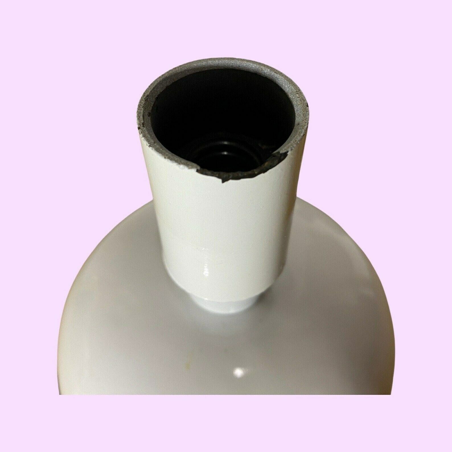 White Retro Danish Desk Light | Scandinavian Table Lamp From The Mid Century Made In Denmark | White Ceramic Pottery Lighting E14 Socket photo buy