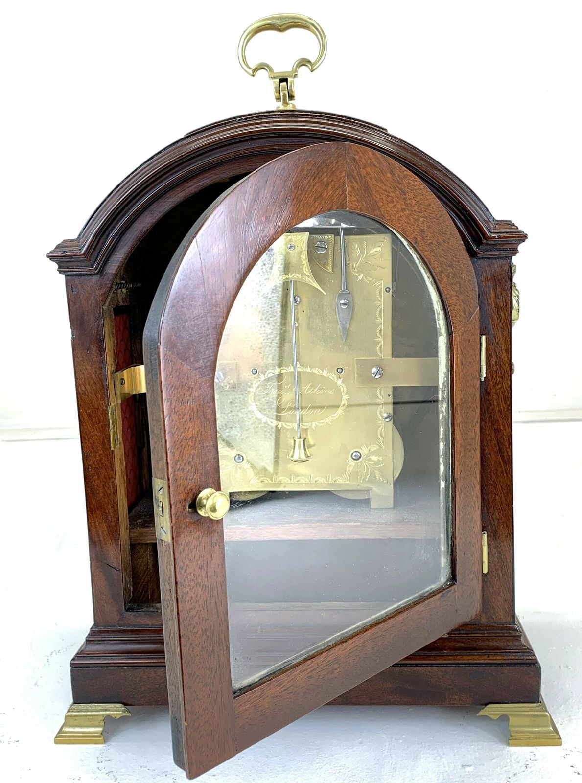 Mahogany Bracket Clock With Pad Top    Circa 1810, Fran's Atkins London photo 4550.0