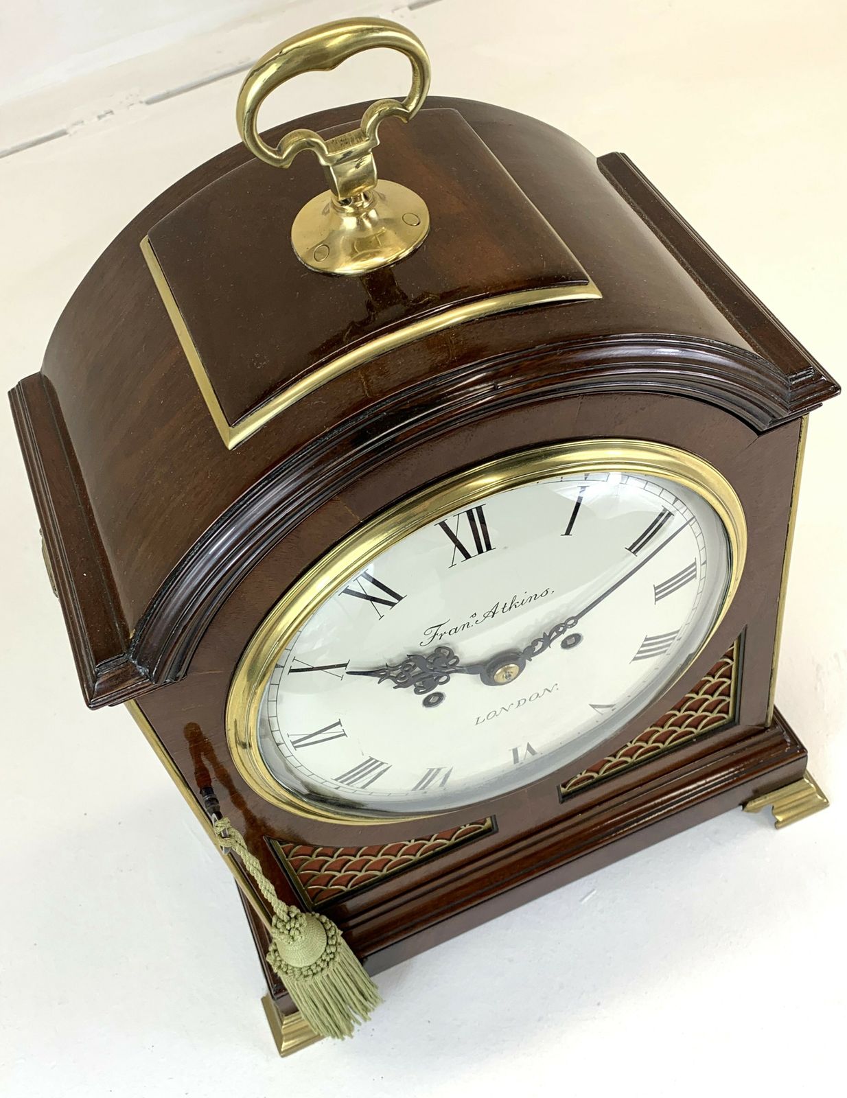 Mahogany Bracket Clock With Pad Top    Circa 1810, Fran's Atkins London photo buy