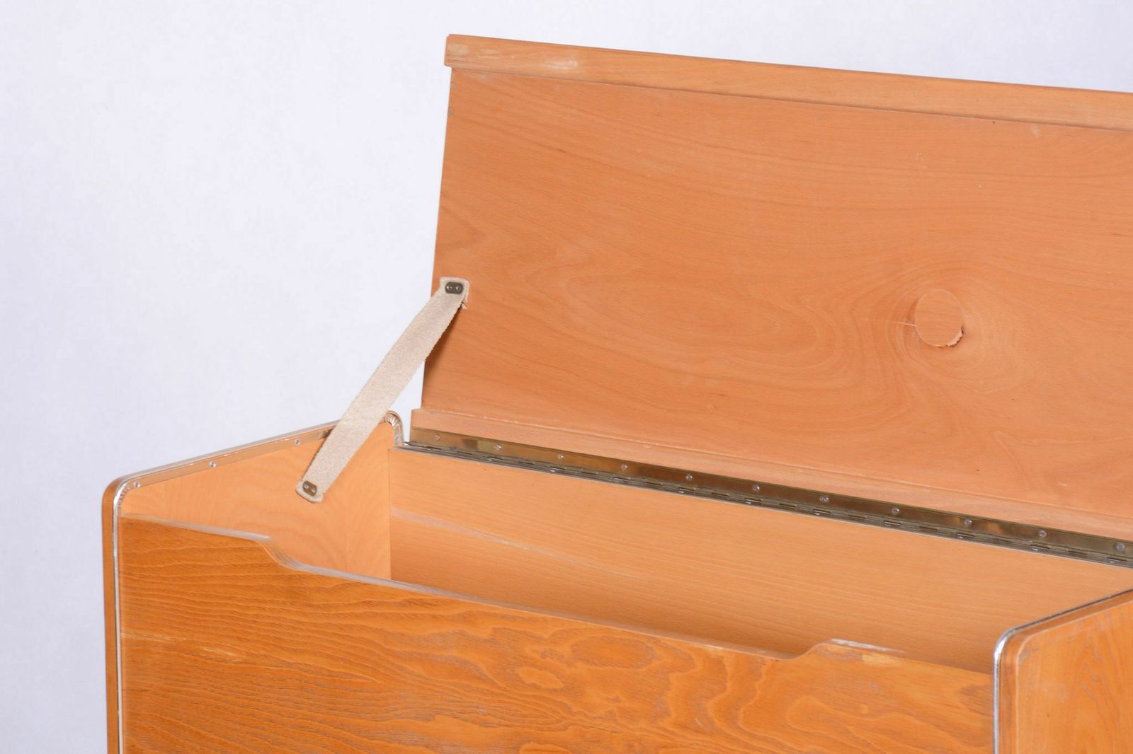 photo furniture Restored Midcentury Hinged Cabinet, Ash, Jitona Sobeslav, Czechia, 1950s