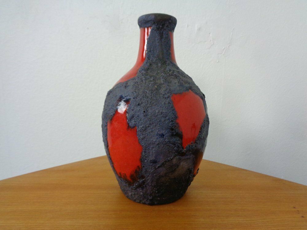 photo furniture Lava Ceramic Marei Vases, Bowl & Planter, 1970s, Set Of 4
