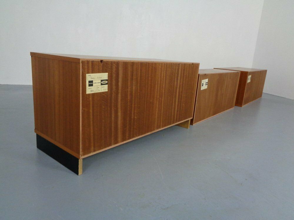 Furniture Teak Sideboard By Gunther Renkel For Rego Mobile, 1960s, Set Of 3 photo