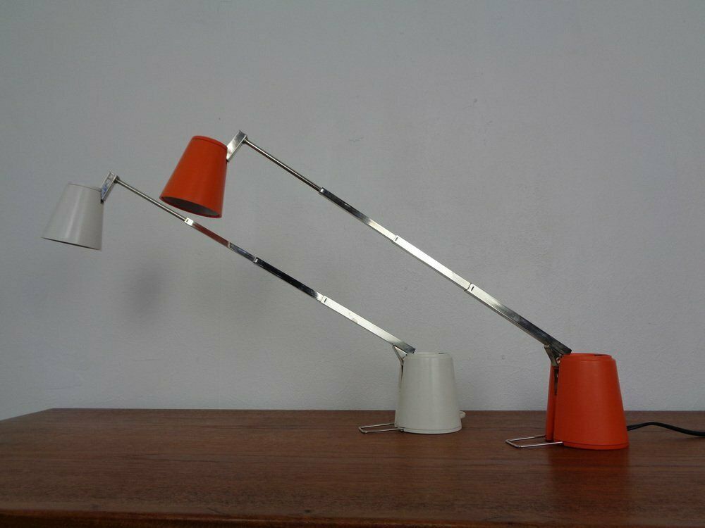 Adjustable Lampette Desk Lamps, Germany, 1960s, Set Of 2 photo vintage