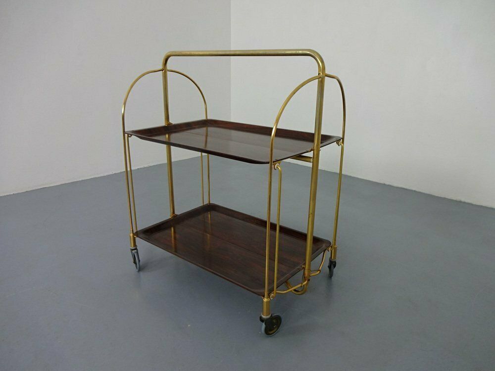 Vintage Rosewood Tea Cart From Gerlinol, 1970s photo furniture