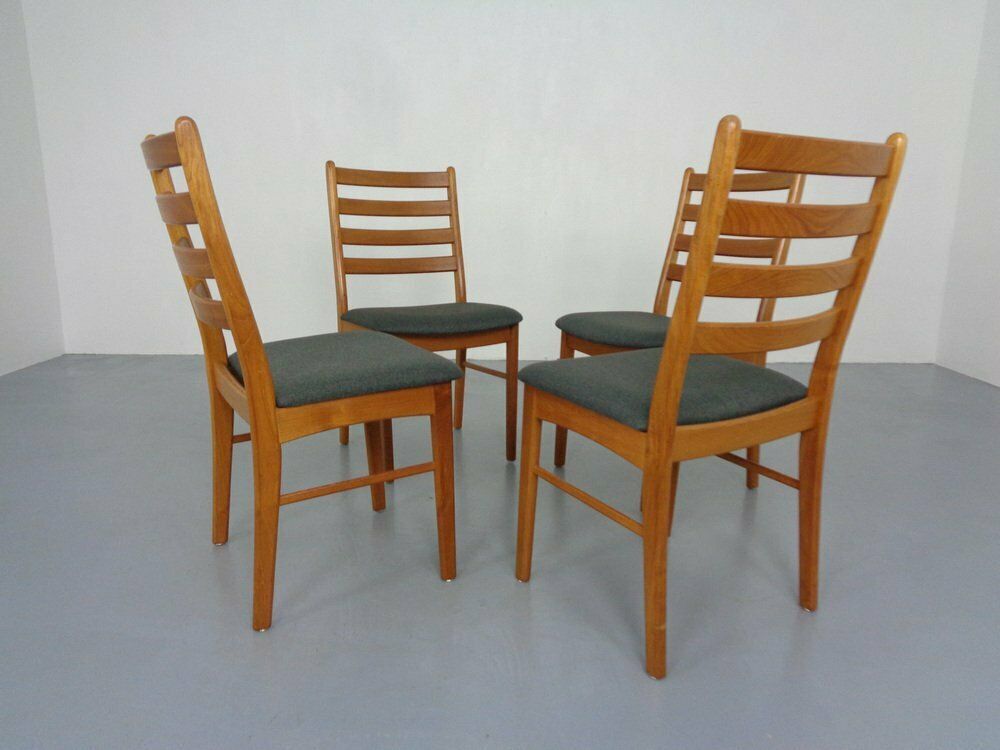 photo for sale Danish Teak Dining Chairs By Korup Stolefabrik, 1970s, Set Of 4