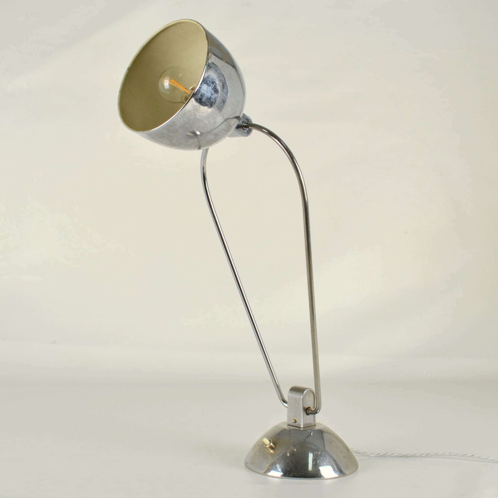 Modernist Desk Lamp Jumo Designed By Yves Jujeau And André Mounique photo vintage