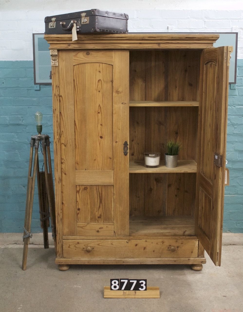 Waxed Cupboard/Children's Wardrobe photo for sale