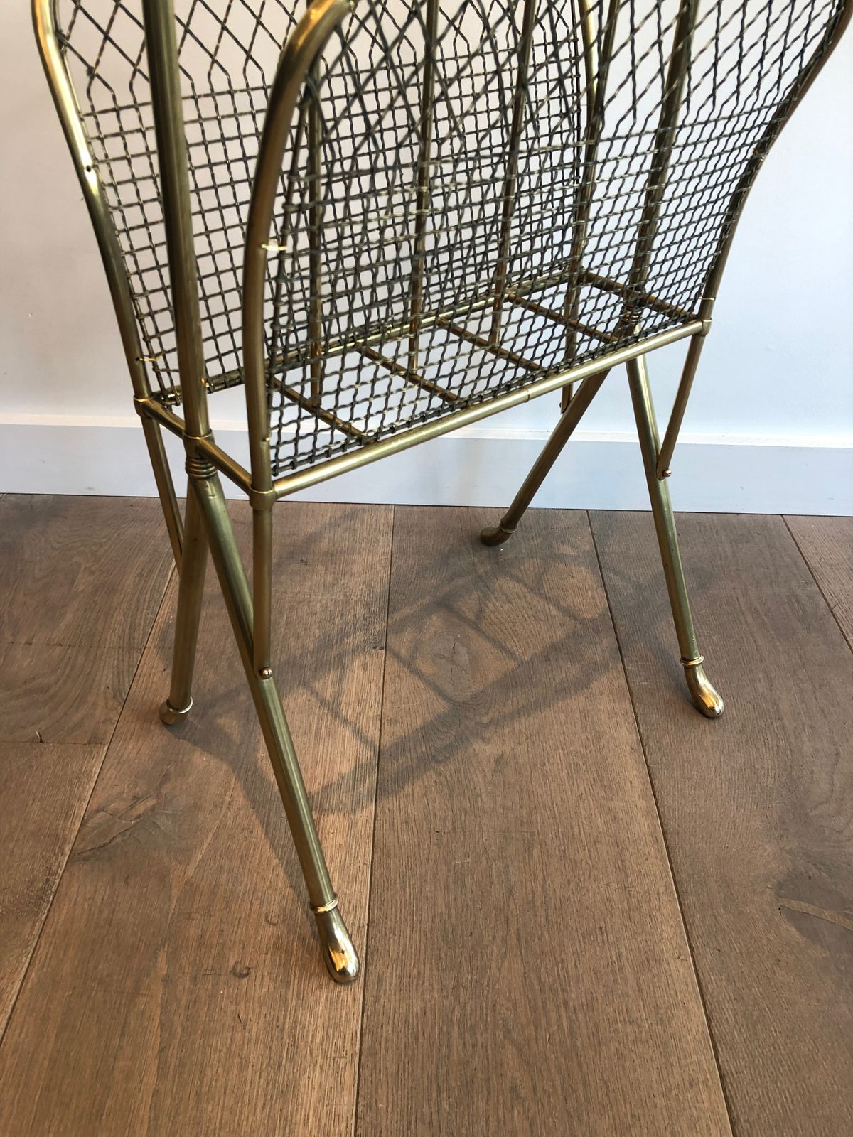 Pair Of Brass Magazine Racks Attributed To Maison Jansen photo buy