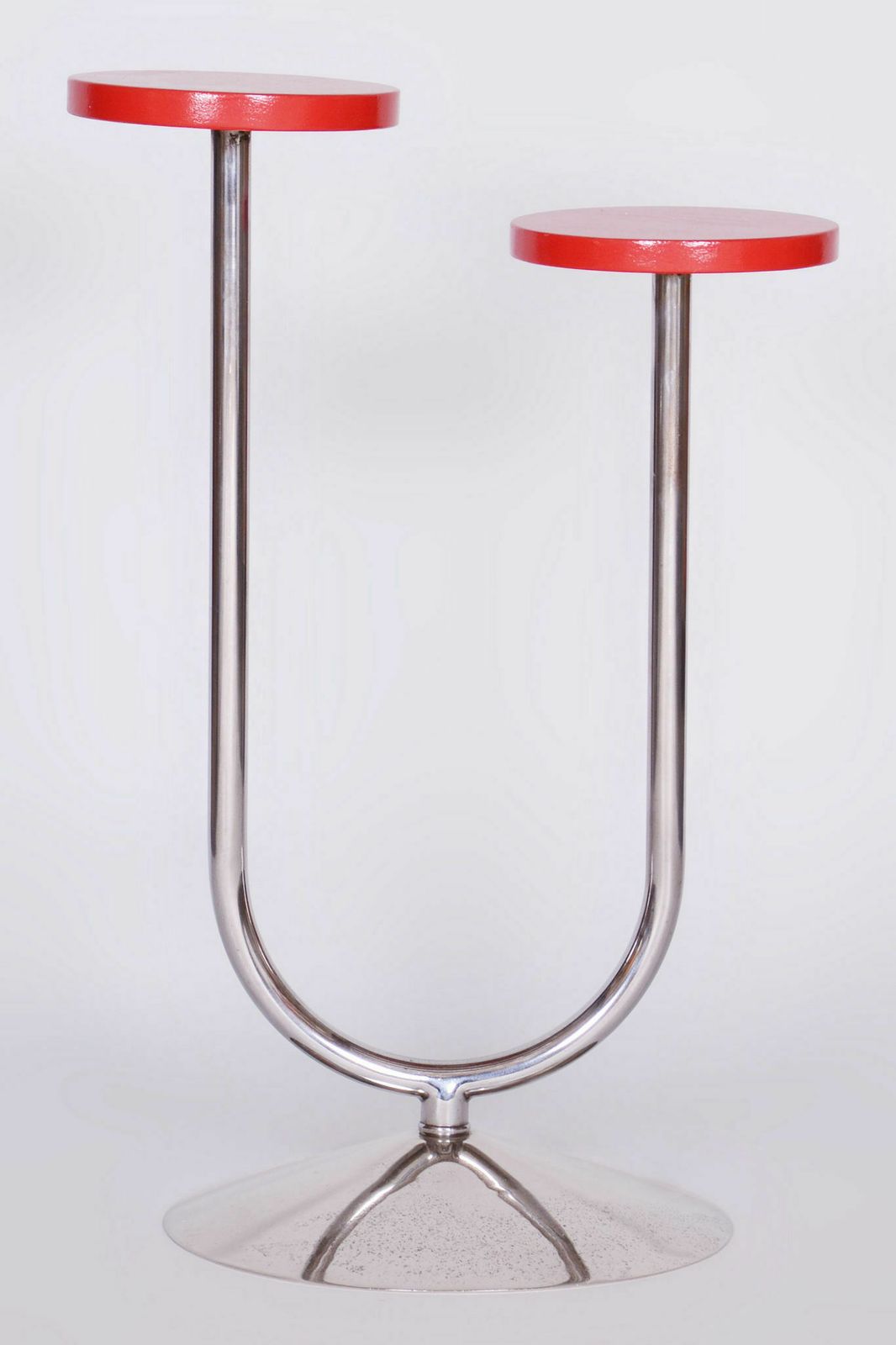 Restored Bauhaus Chrome Flower Stand, Robert Slezak, Czechia, 1930s photo buy