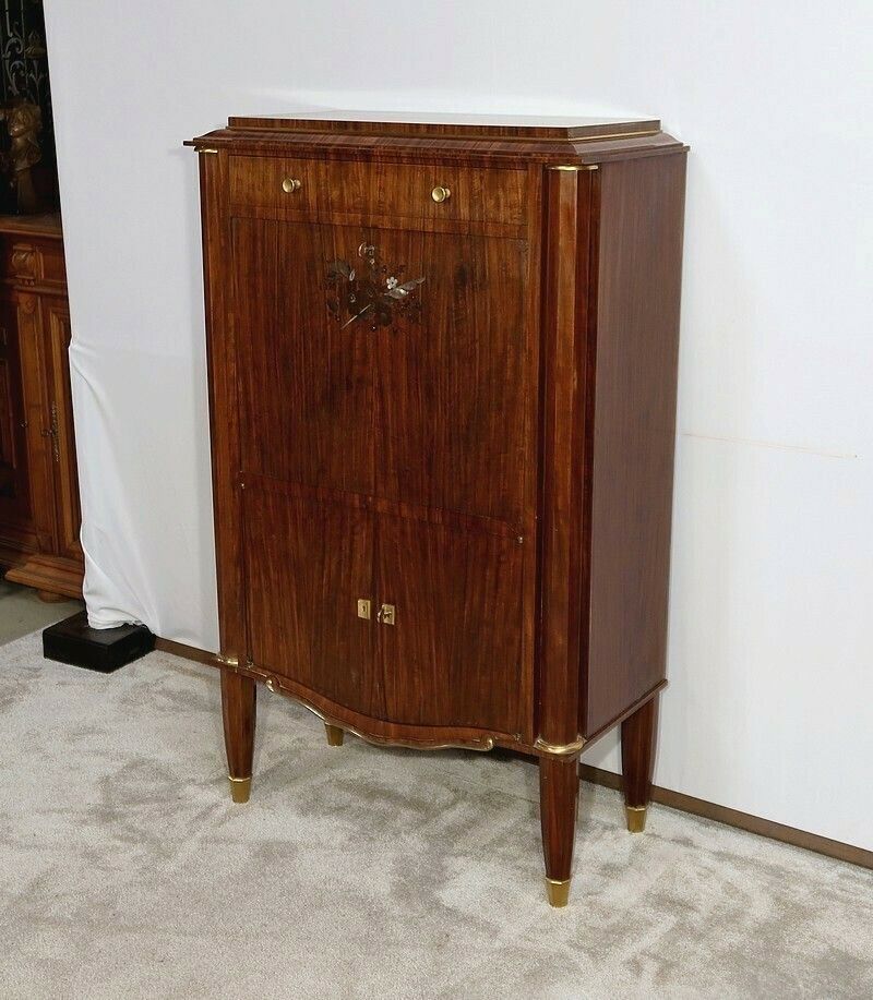 Secretaire In Precious Wood, Signed J. Leleu, Art Deco – 1940 photo Furniture