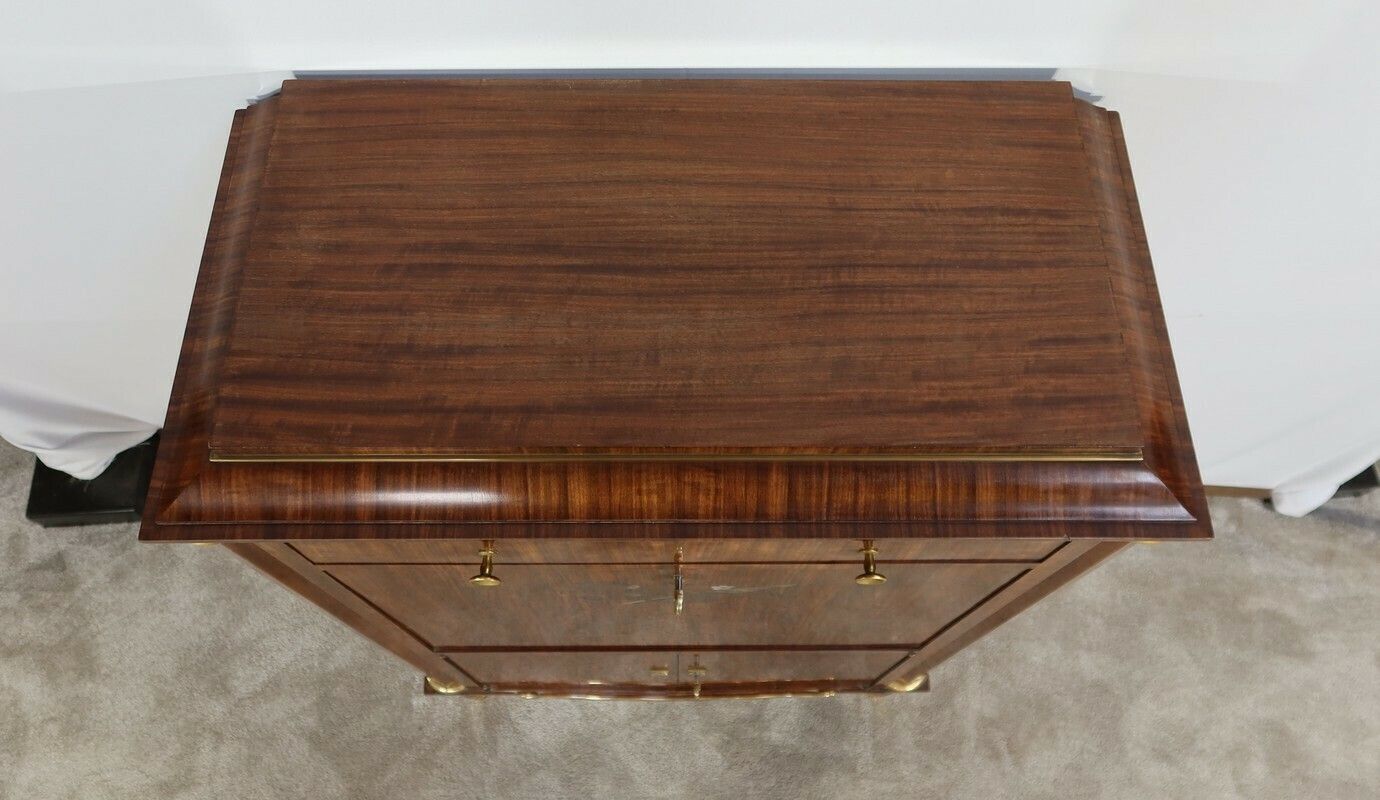 Secretaire In Precious Wood, Signed J. Leleu, Art Deco – 1940 photo vinterior