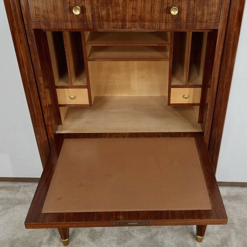 photo buy Secretaire In Precious Wood, Signed J. Leleu, Art Deco – 1940