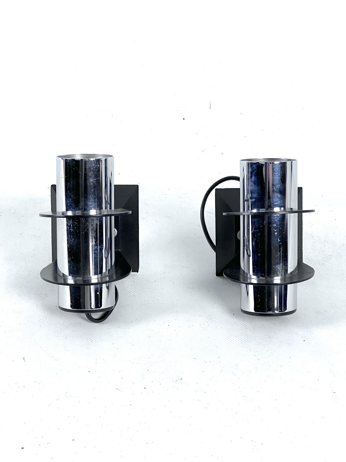Targetti, Pair Of Wall Lamps Model Elbow. Italy 1970s