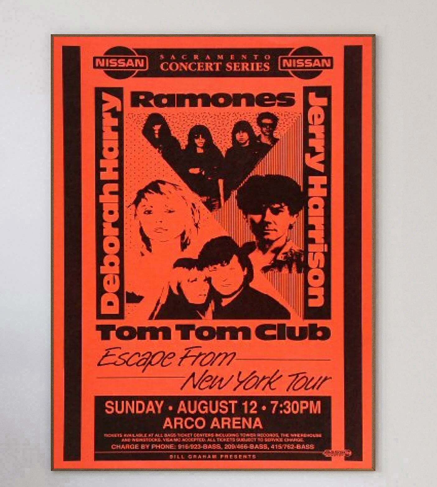 Deborah Harry & The Ramones   Escape From New York Tour  Original Vintage Poster photo 348.0