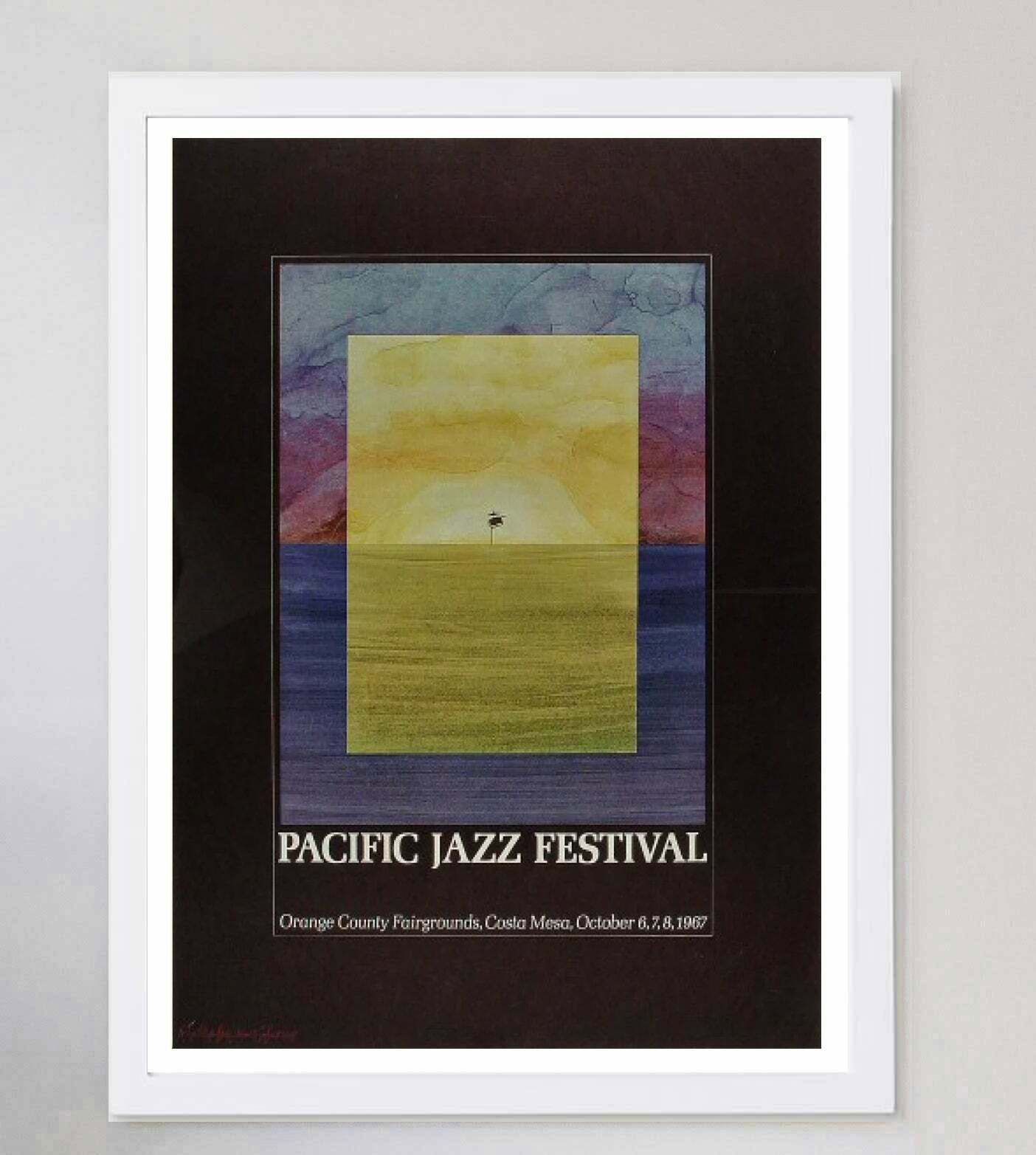 Original Vintage Poster Pacific Jazz Festival 1967 photo for sale
