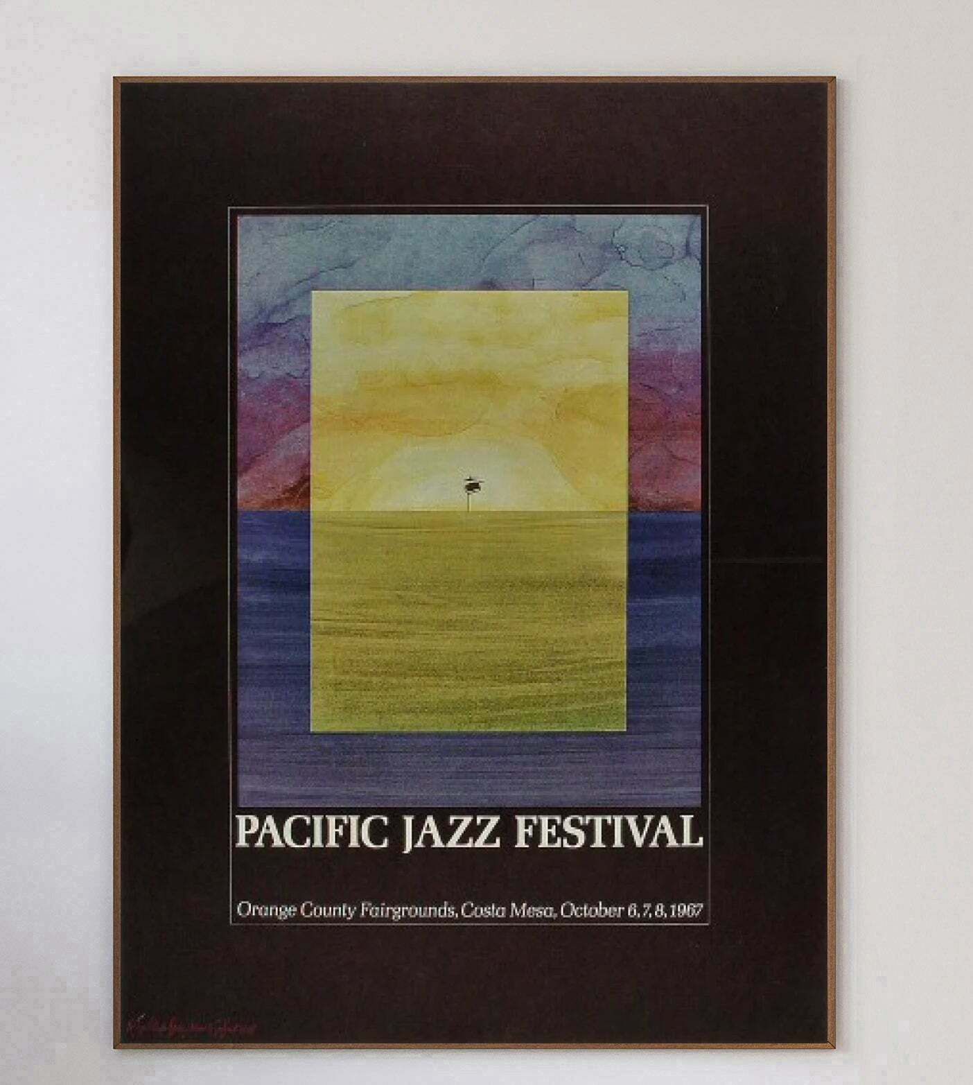 Original Vintage Poster Pacific Jazz Festival 1967 photo Art