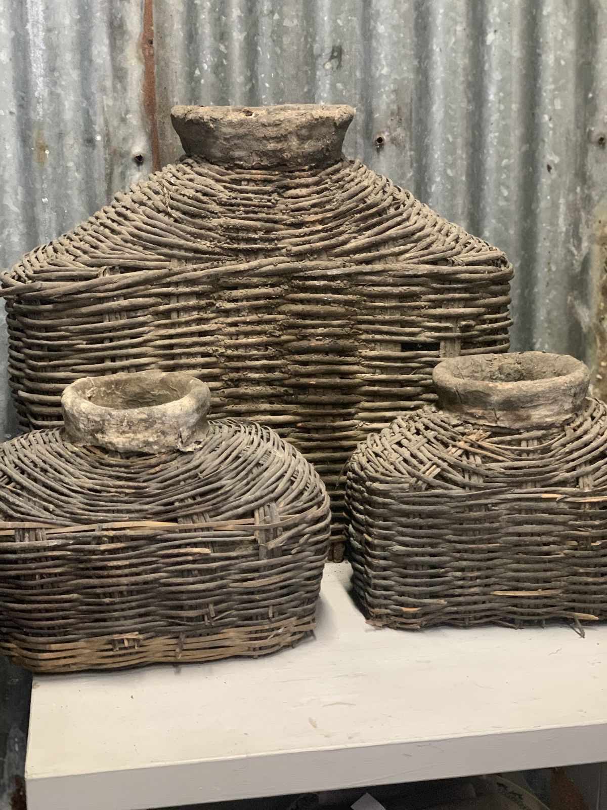 Collection Of Rustic Nepalese Oil Carriers photo Home Decor
