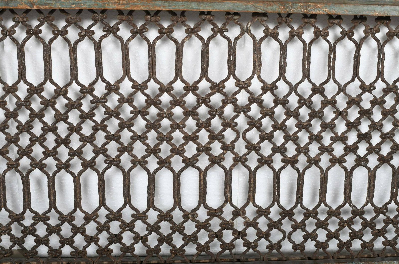 Exquisite Antique Indian Teak Wood And Iron Bannister   Vintage Architectural Salvage, Handcrafted Artistry photo furniture
